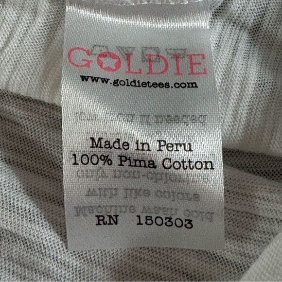 Agolde T shirt Womens size Medium V Neck stars Pima Cotton essential Casual - Picture 10 of 13